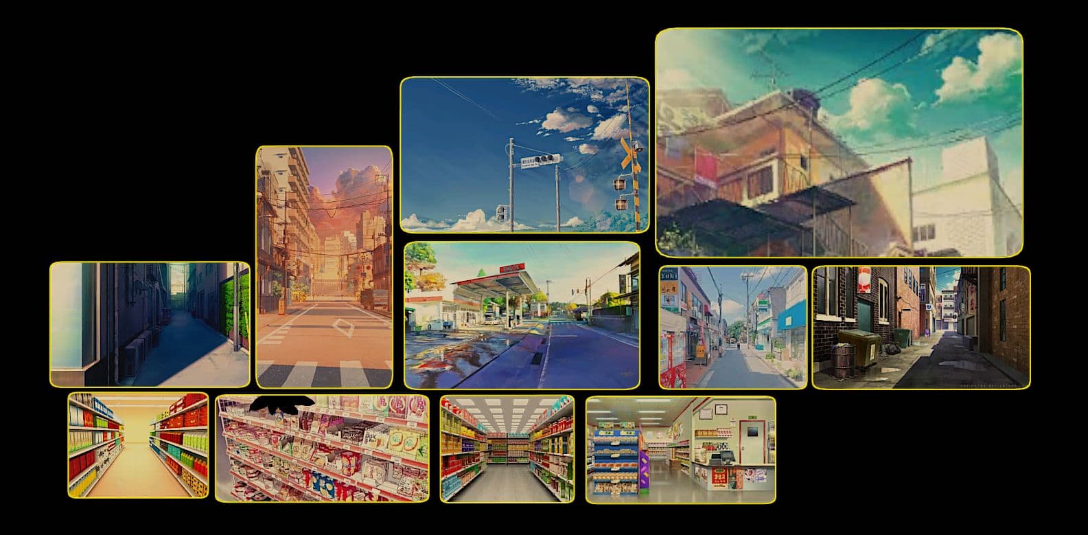 An example of a vertical layout